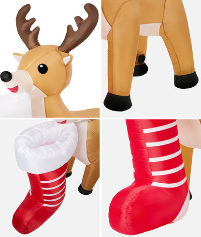 Christmas Inflatable Reindeer Light 180x71x186cm