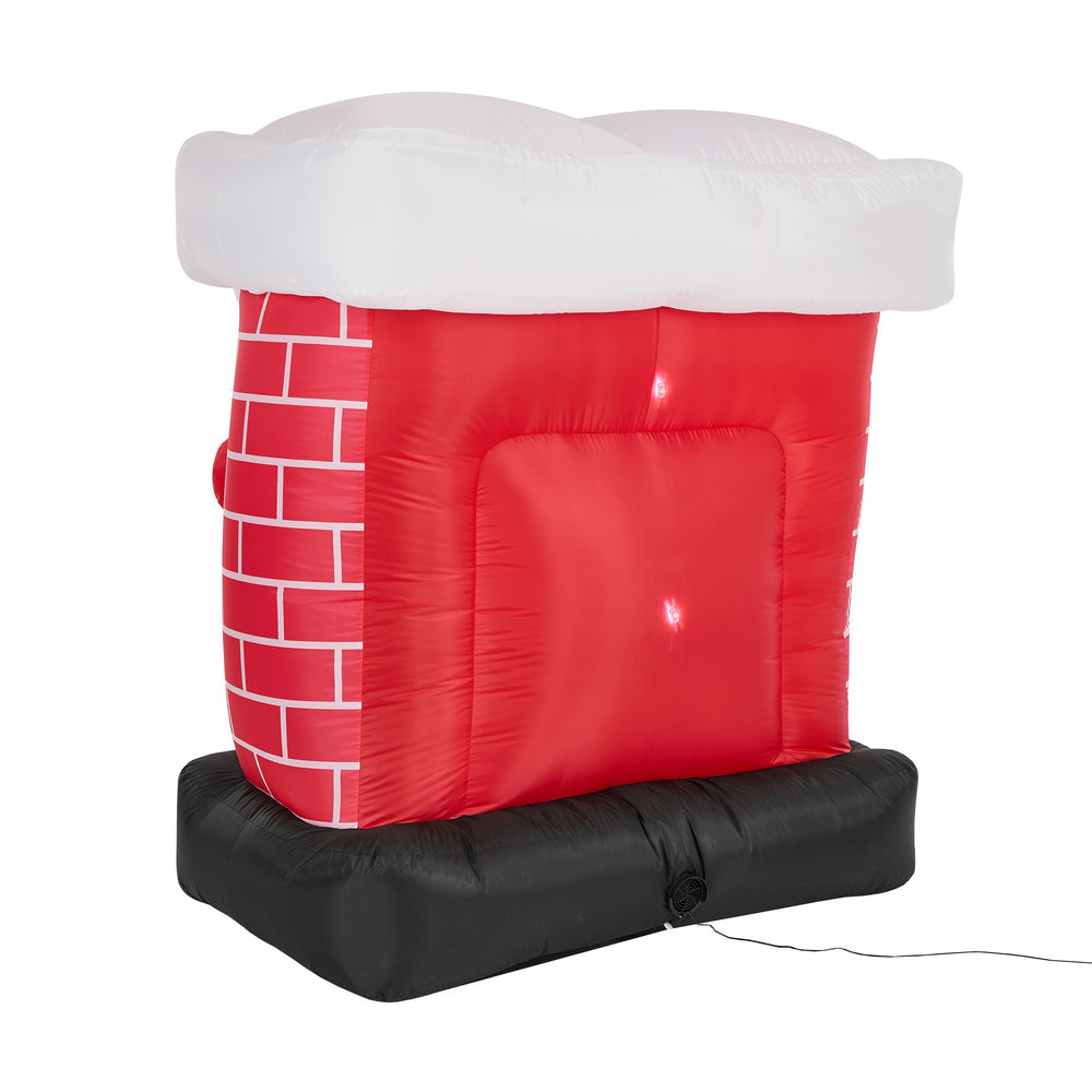 Christmas Inflatable Fireplace LED 135x78x150cm