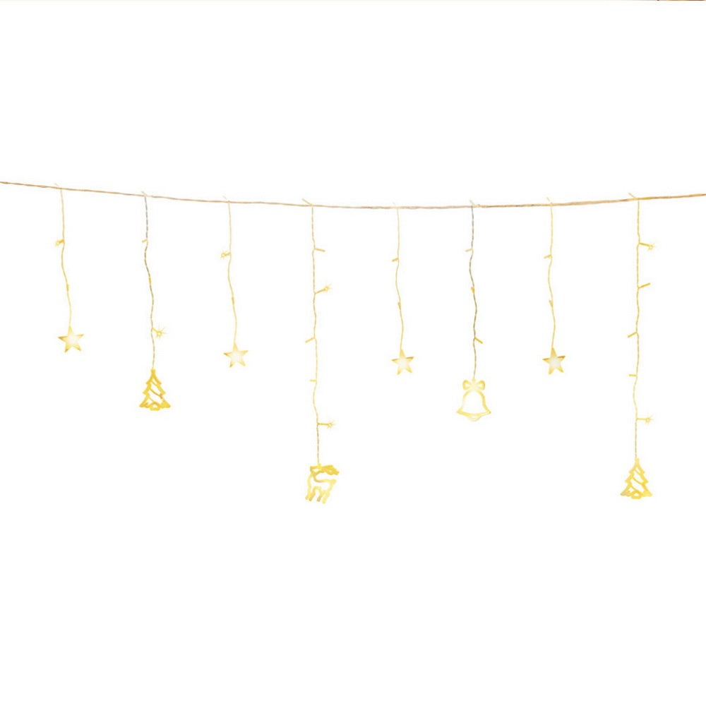 3m Warm White LED Christmas Icicle Lights