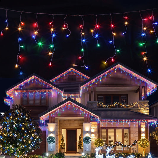 Illuminate 12.5M 500 LED Solar Icicle Christmas Lights