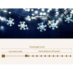 Snowy Elegance: 100 LED 10M Christmas String Lights for Winter Décor