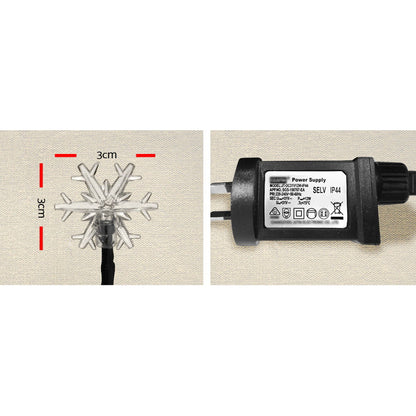 Winter Wonderland Glow 10M Christmas String Lights with 100 Cold White LEDs