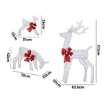 Christmas Lights LED 3PCS Reindeer Family Xmas Decor