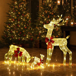 Christmas Lights LED 3PCS Reindeer Family Xmas Decor