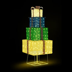 3D Christmas Light LED 142cm Gift Xmas Boxes 8 Effects