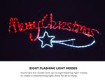 Christmas LED Rope Light Motif 109cm Holiday Decoration Indoor Outdoor Lights