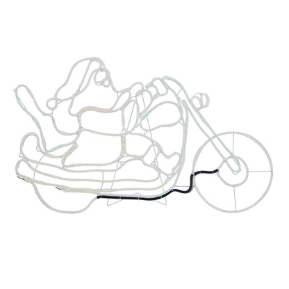 Christmas Lights Santa Motorbike LED Rope Lights Motifs