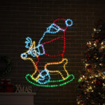 LED Christmas Rope Light Motif Santa Claus Holiday Decoration Indoor Outdoor