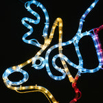 LED Christmas Rope Light Motif Santa Claus Holiday Decoration Indoor Outdoor