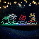 Christmas Light LED Motif Lights Santa Train 196cm