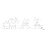 Christmas Light LED Motif Lights Santa Train 196cm