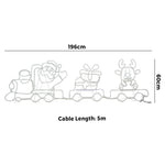 Christmas Light LED Motif Lights Santa Train 196cm