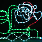 Christmas Light LED Motif Lights Santa Train 196cm