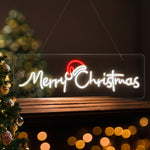 Merry Christmas Sign Light LED Motif Rope Lights 76cm