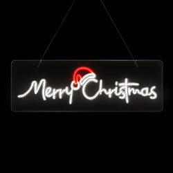 Merry Christmas Sign Light LED Motif Rope Lights 76cm