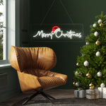 Merry Christmas Sign Light LED Motif Rope Lights 76cm