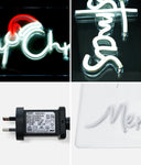 Merry Christmas Sign Light LED Motif Rope Lights 76cm
