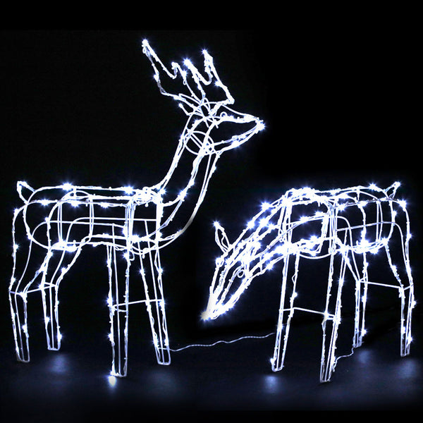  Christmas Lights 200 LEDs Fairy Light Reindeer 2pcs Decorations