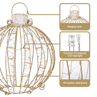 3 PCS Christmas Lights 360 LED Fairy Light Ball Decorations