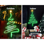 Green Tree Glow: 114cm Christmas Fairy Lights with Festive Tree Design