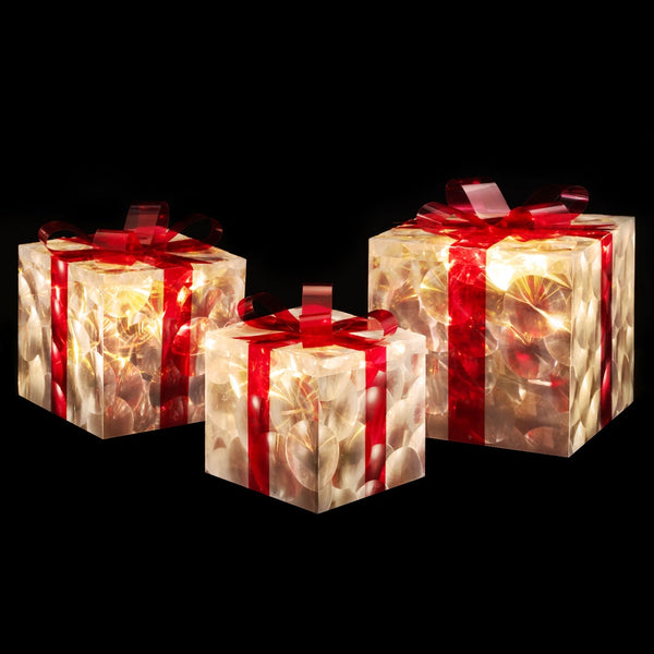  Christmas Lights 70 LED Fairy Light Gift Box 3pcs Decorations Set