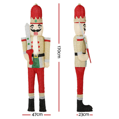 Enchanted Nutcracker Glow 1.7M 3D LED Christmas Lights Decoration