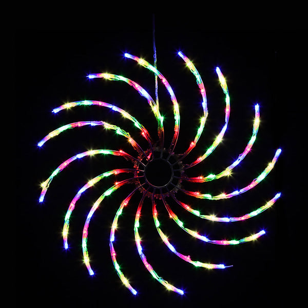  Spin and Sparkle: 128 LED 50cm Fairy Lights with Whirling Motion