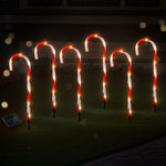 6 PCS Christmas Lights Path Ground Light Garden Decorations 42 LED