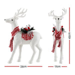 Christmas Reindeer Glitter Deer Ornaments Party Decorations