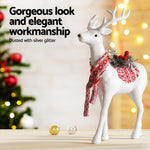 Christmas Reindeer Glitter Deer Ornaments Party Decorations