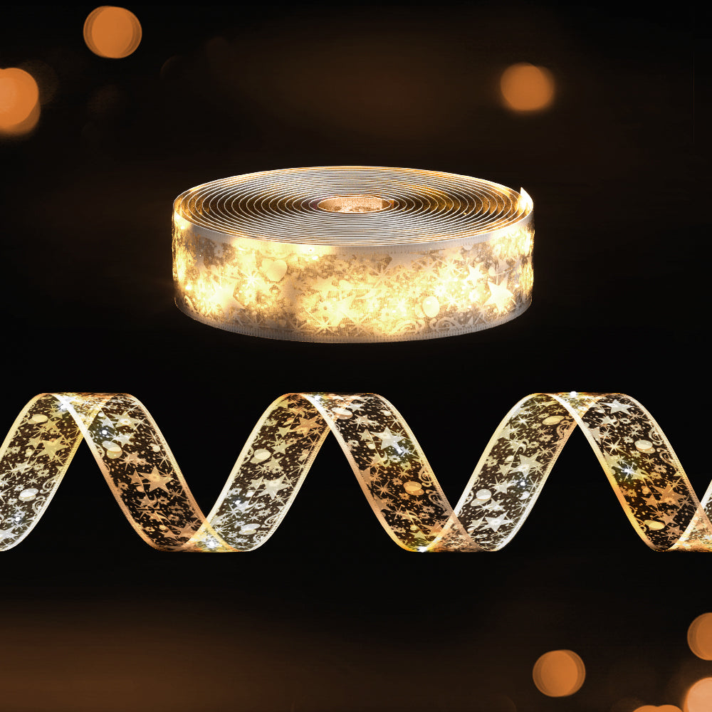 20M Christmas Lights Fairy Ribbon Light 200 LED Xmas Décor