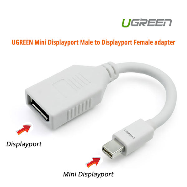 Mini Displayport Male To Displayport Female Adapter (10445)