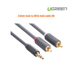 3.5Mm Male To 2Rca Male Cable 2M (10510)