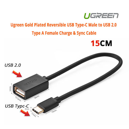 Usb Type-C Male To Usb 2.0 Type A Female Charge & Sync Cable (30175)