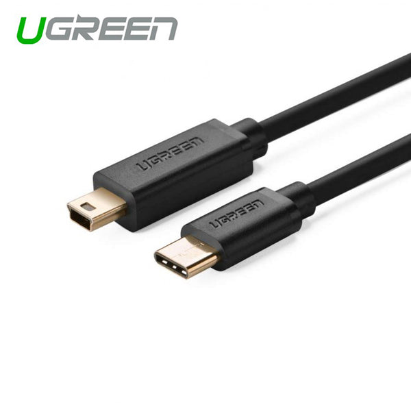  Usb Type C Male To Usb 2.0 Mini 5Pin Male Cable - Black 1M (30185)