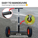 Heavy-Duty 3-Wheel Adjustable Trailer Dolly Caravan Mover 1000lbs Tongue