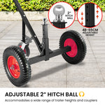 Heavy-Duty 3-Wheel Adjustable Trailer Dolly Caravan Mover 1000lbs Tongue