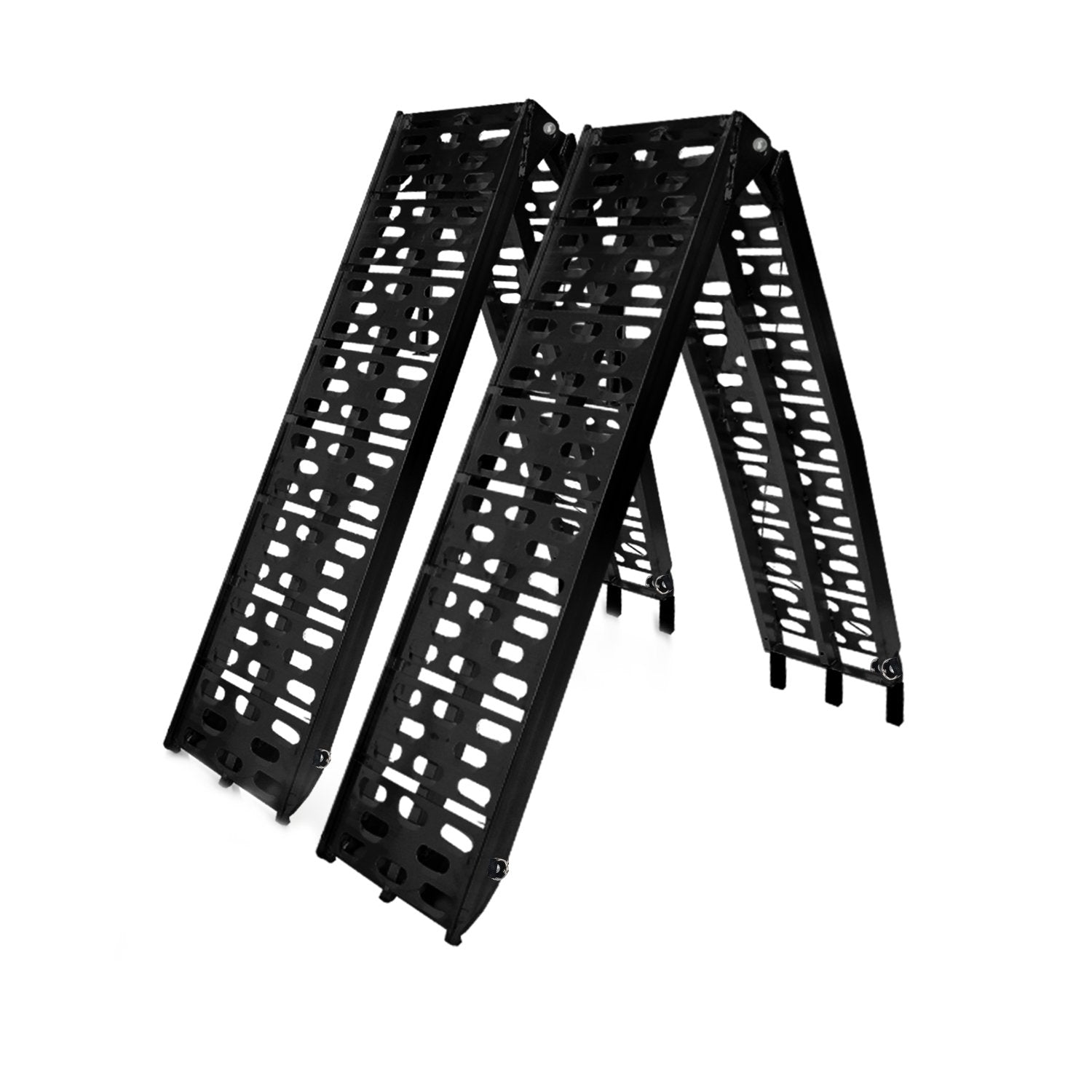 Atv Ramps 2x Aluminium ATV Loading Ramp Foldable - Black