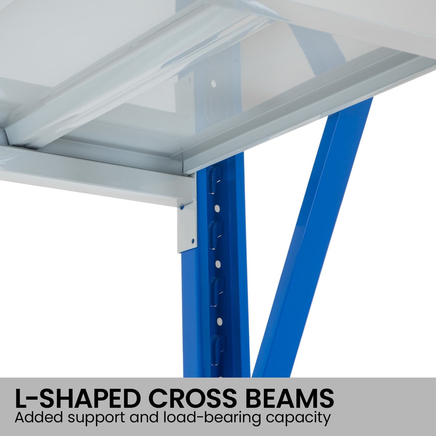 2M 400kg Dual Layer Workbench Grey Blue
