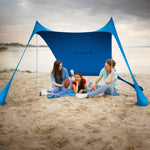 Beach Tent Canopy Sunshade 2m x 2m - Blue