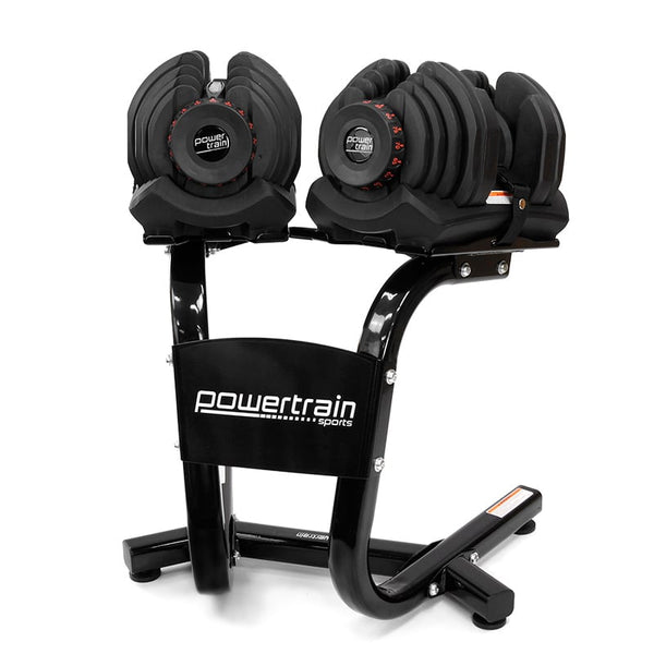  2x 40kg Adjustable Dumbbells with Stand
