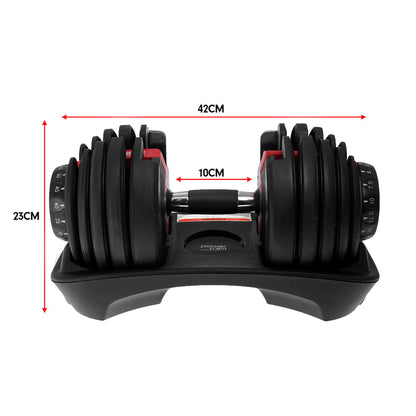 Adjustable Dumbbell Set With Bench
