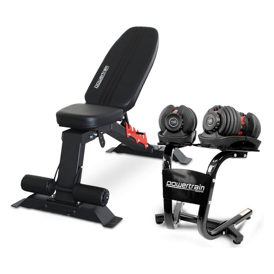Adjustable Dumbbell Set With Stand