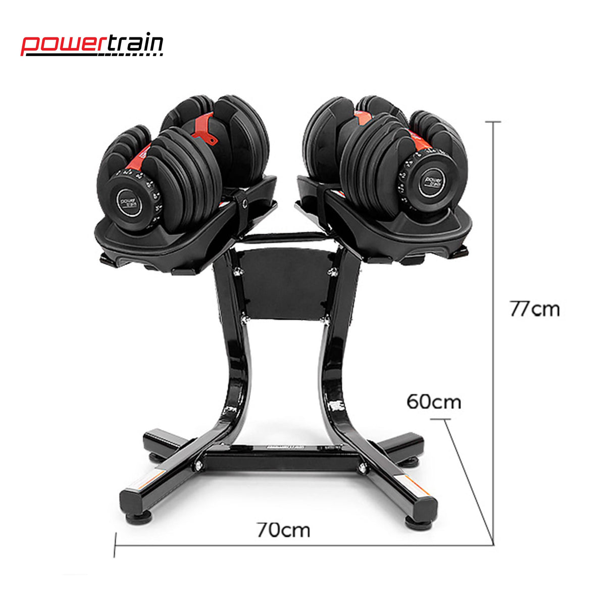 Adjustable Dumbbell Set With Stand