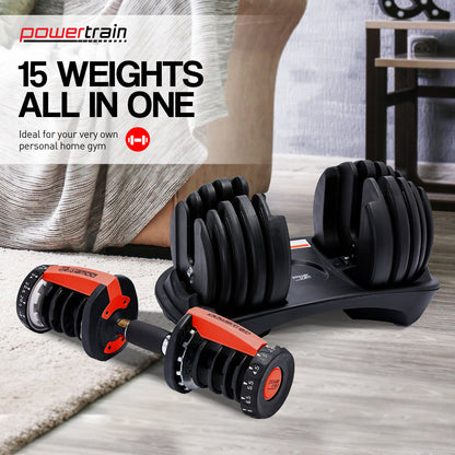 Adjustable Dumbbell Set With Stand
