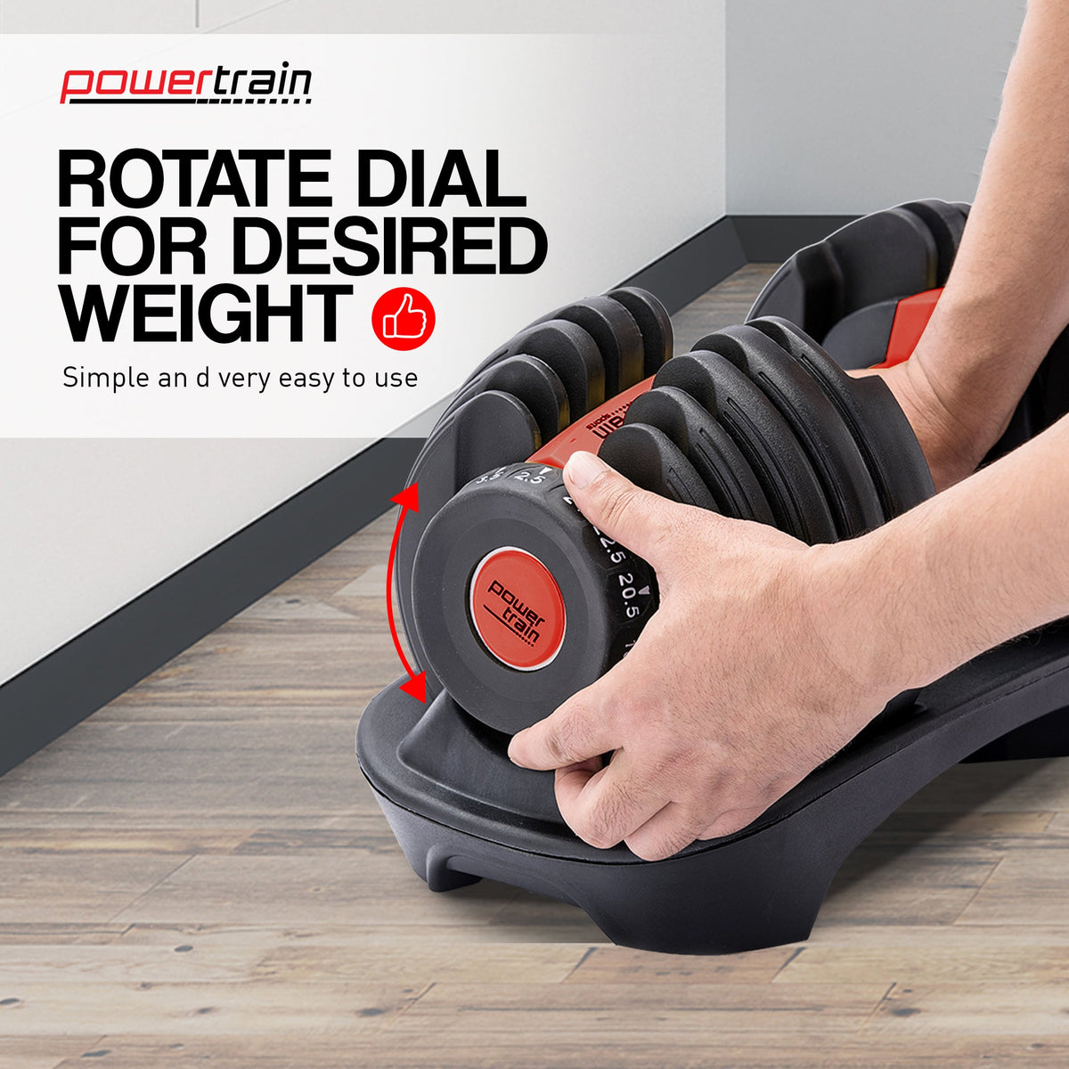 Adjustable Dumbbell Set With Stand