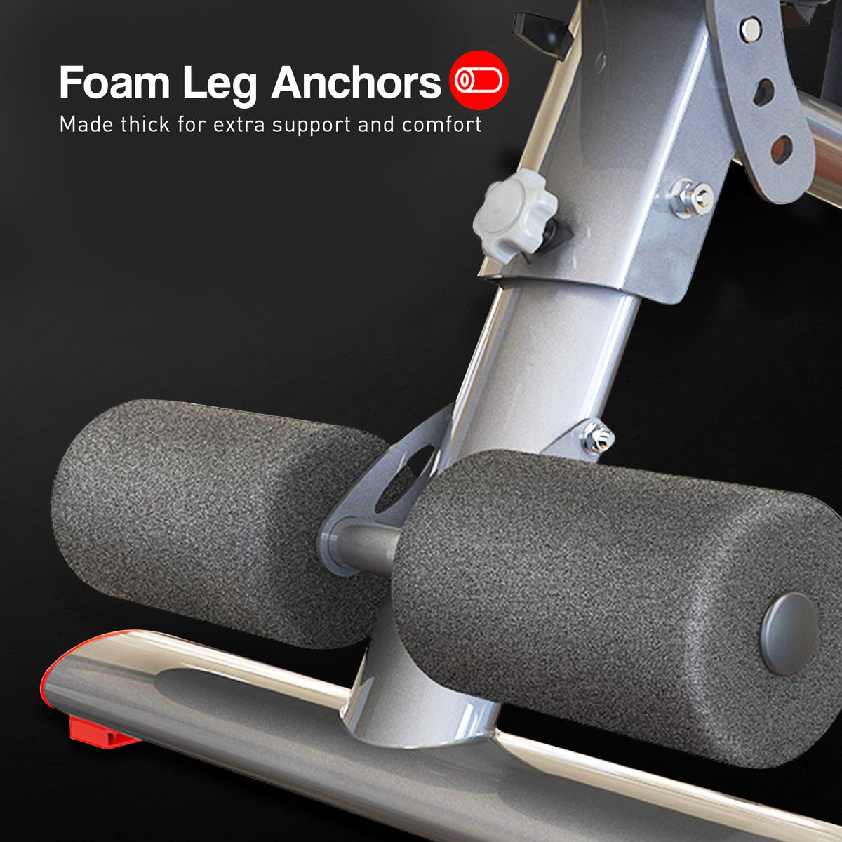 Adjustable Dumbbell Set Red Steel