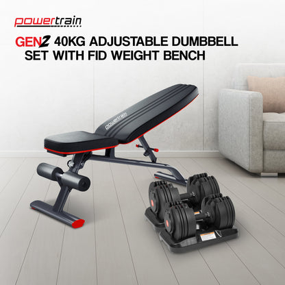 Adjustable Dumbbell Set 40kg