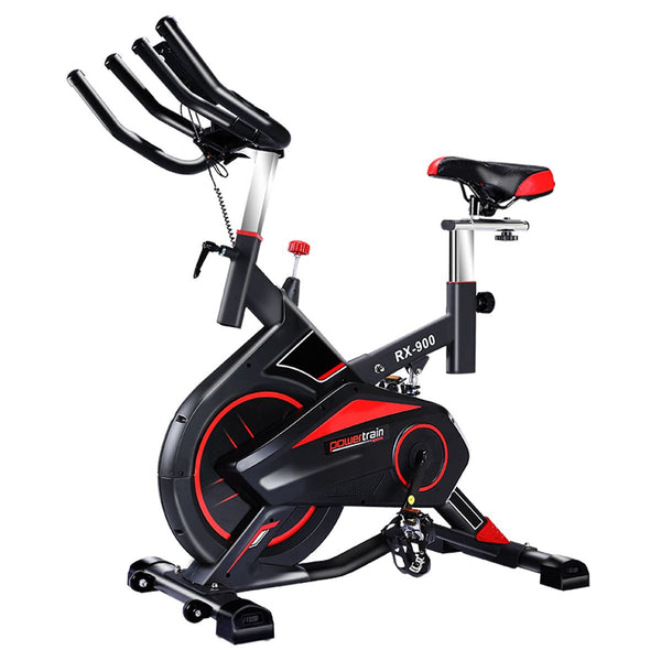  RX-900 Exercise Spin Bike Cardio Cycling - Red/Silver