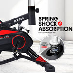 RX-900 Exercise Spin Bike Cardio Cycling - Red/Silver